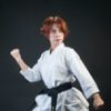 Martial arts school student