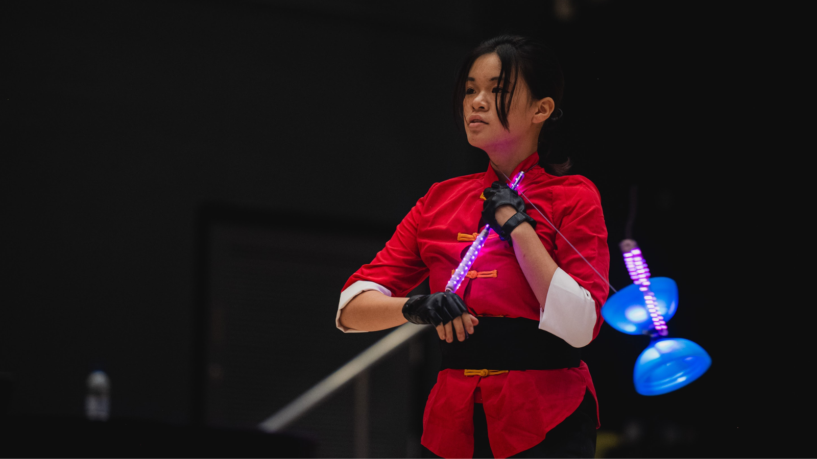 Hkcaj professional led diabolo stage performance